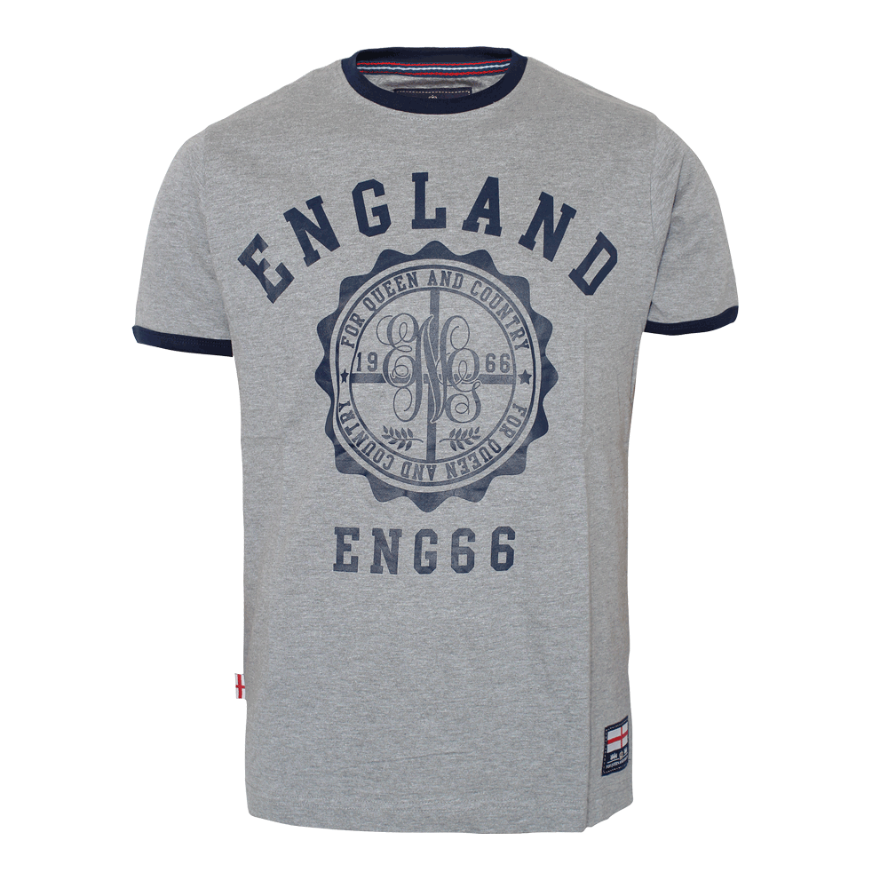 England "Logo" T-Shirt (grey) - Premium  von Spirit of the Streets Mailorder für nur €9.90! Shop now at Spirit of the Streets Mailorder