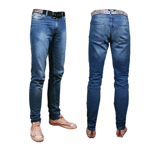 Röhrenjeans (Herren)  (blue)