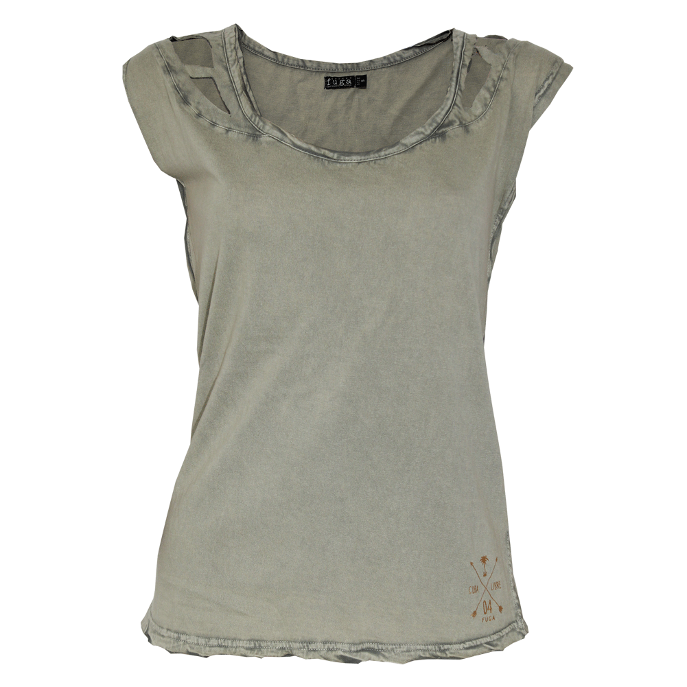 Fuga "Gida" Girly Shirt (army green)