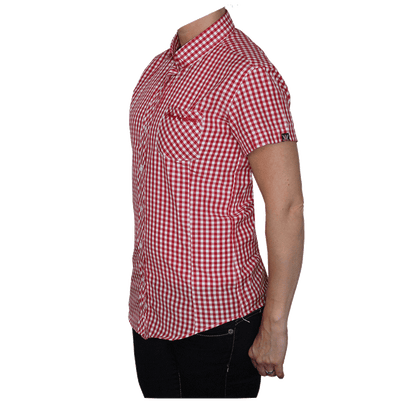 SotS "Midcheck Red" Lady Small Tab Hemd (kurz)