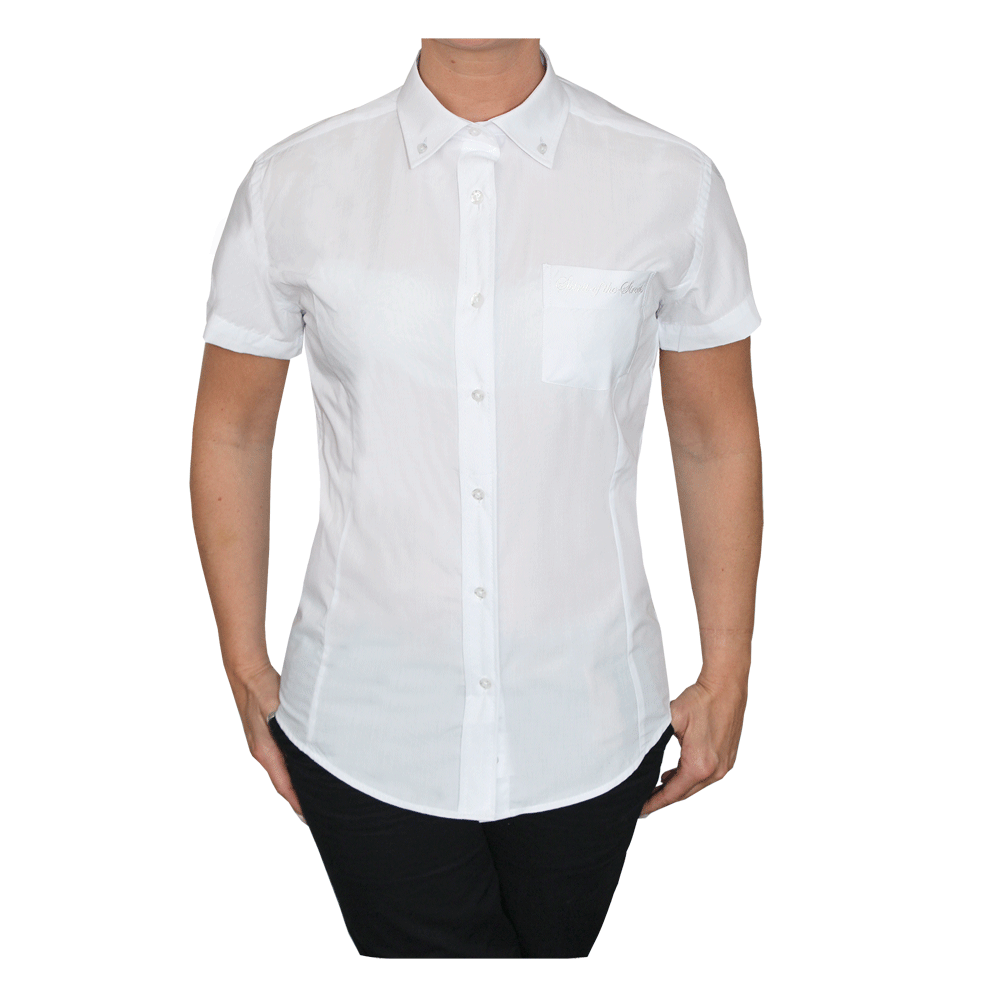 SotS "White" Lady Button Down Hemd (kurz) - Premium  von Spirit of the Streets für nur €19.90! Shop now at Spirit of the Streets Mailorder