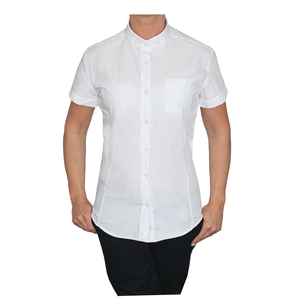 SotS "White" Lady Small Button Down Hemd (kurz) - Premium  von Spirit of the Streets für nur €19.90! Shop now at Spirit of the Streets Mailorder