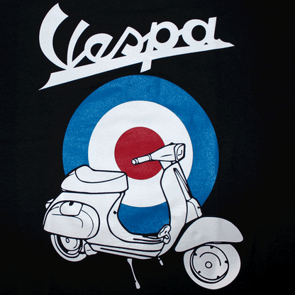 Vespa "Target" T-Shirt (schwarz)