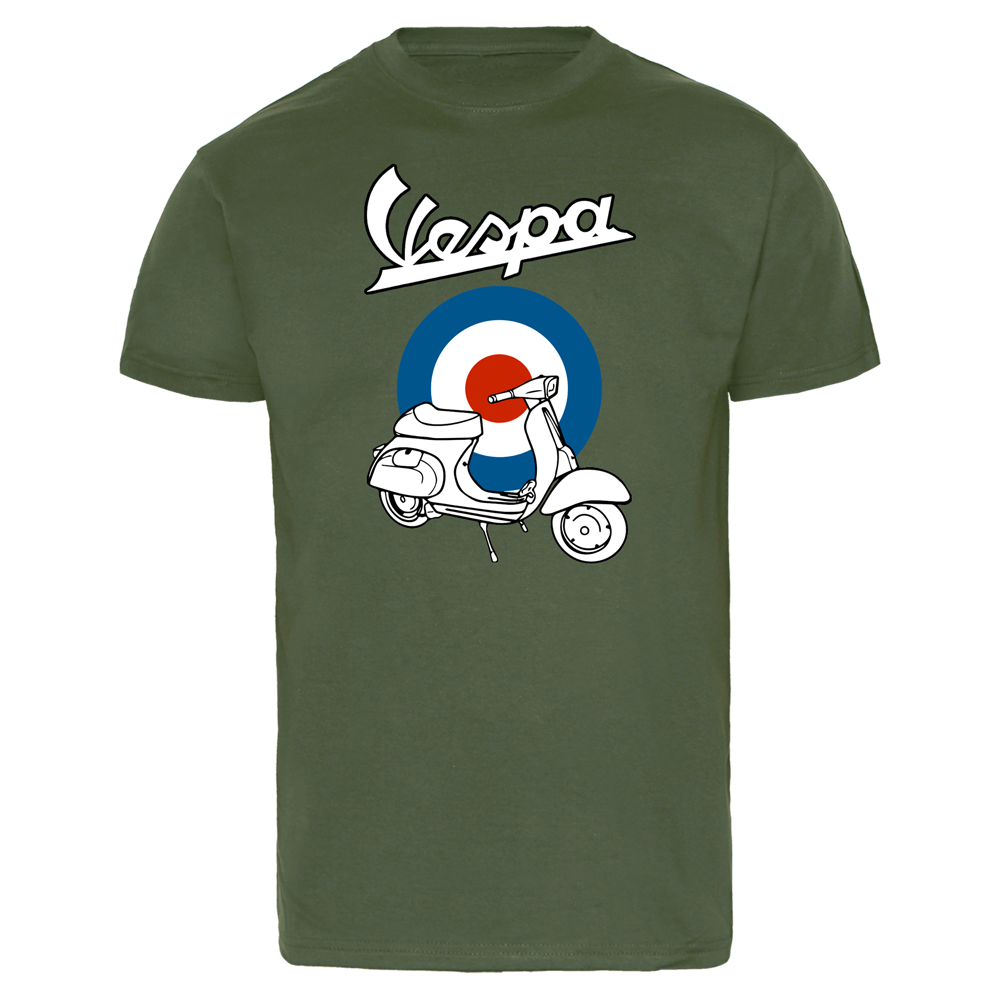 Vespa "Target" T-Shirt (oliv)