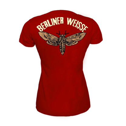 Berliner Weisse "Motten und Licht" Girly Shirt (dunkelrot)