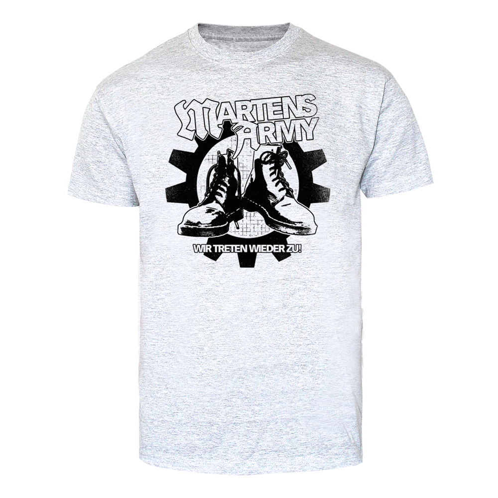 Martens Army "Wir treten wieder zu" T-Shirt (grey)