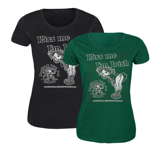 MacSlon's Irish Pub Radio "Kiss" Girly Shirt