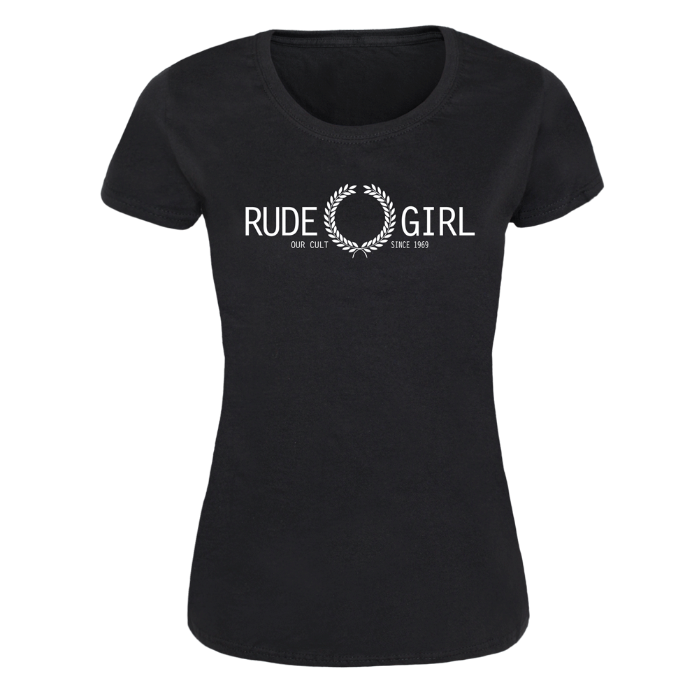 Rude Girl "Our Cult" Girly Shirt (schwarz) - Premium  von Spirit of the Streets für nur €14.90! Shop now at SPIRIT OF THE STREETS Webshop