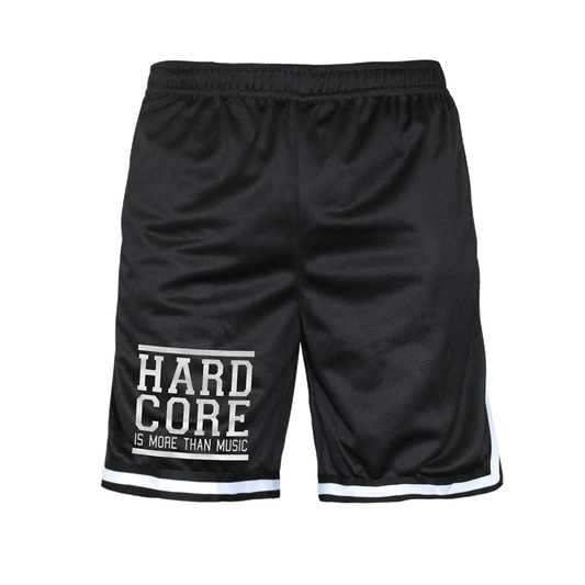 Mesh Shorts "Hardcore is more than Music" (schwarz)
