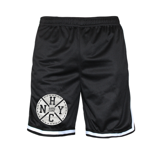 Mesh Shorts "NYHC" (schwarz)
