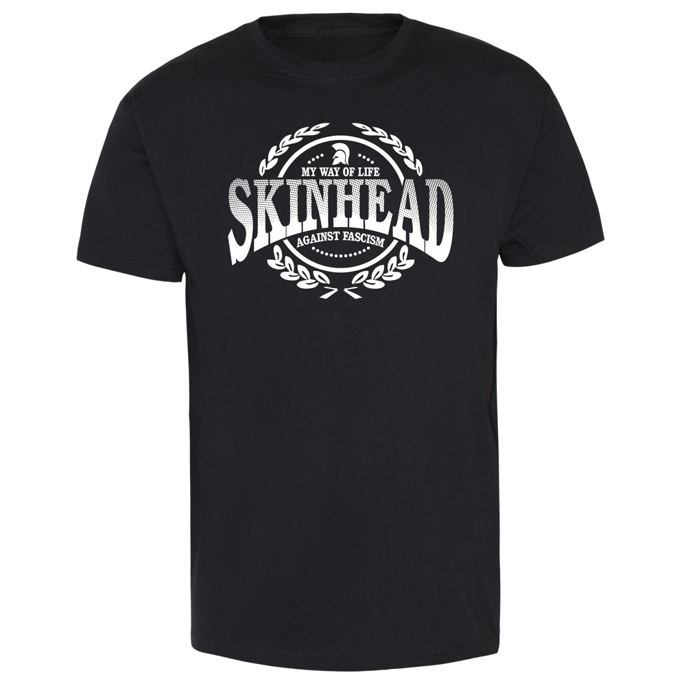 Skinhead "Against Fascism" T-Shirt (schwarz) - Premium  von Spirit of the Streets für nur €14.90! Shop now at SPIRIT OF THE STREETS Webshop