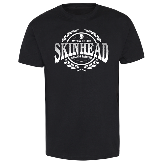 Skinhead "Against Fascism" T-Shirt (schwarz)