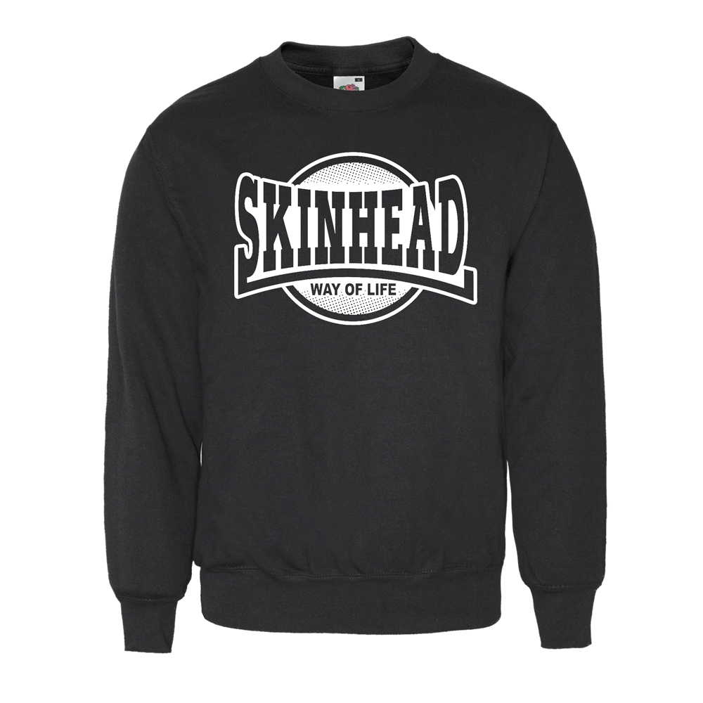 Skinhead "W.O.L." Sweatshirt (white print) - Premium  von Spirit of the Streets für nur €24.90! Shop now at Spirit of the Streets Mailorder
