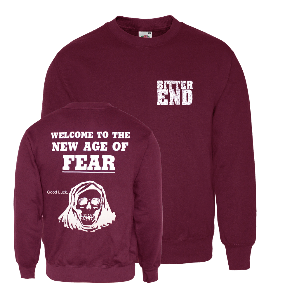 Bitter End "New Age" Sweatshirt (bordeaux) - Premium  von Rage Wear für nur €19.90! Shop now at Spirit of the Streets Mailorder