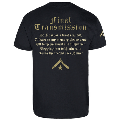 Street Dogs "Final Transmission" T-Shirt (black) - Premium  von Rage Wear für nur €9.90! Shop now at Spirit of the Streets Mailorder