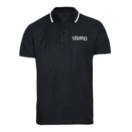 Stigma "Logo" Polo Shirt (black) - Premium  von Rage Wear für nur €19.90! Shop now at Spirit of the Streets Mailorder