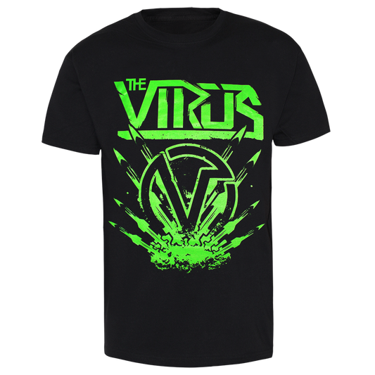 The Virus "Green Logo" T-Shirt (black)