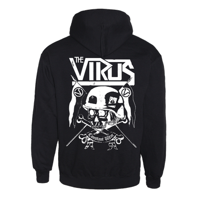 The Virus "Constant War" Zip Hoody (black) - Premium  von Rage Wear für nur €16.90! Shop now at Spirit of the Streets Mailorder