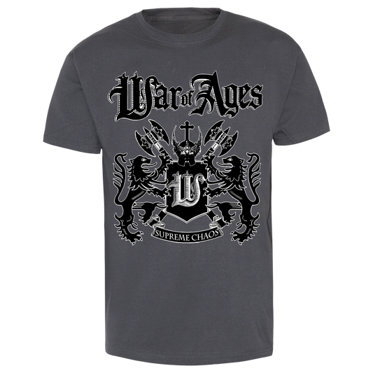 War of Ages "Crest" T-Shirt (charcoal) - Just €4.90! Shop now at SPIRIT OF THE STREETS Webshop