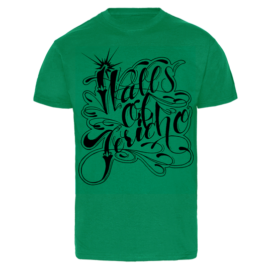 Walls of Jericho "Oldschool Logo" T-Shirt (irish green)