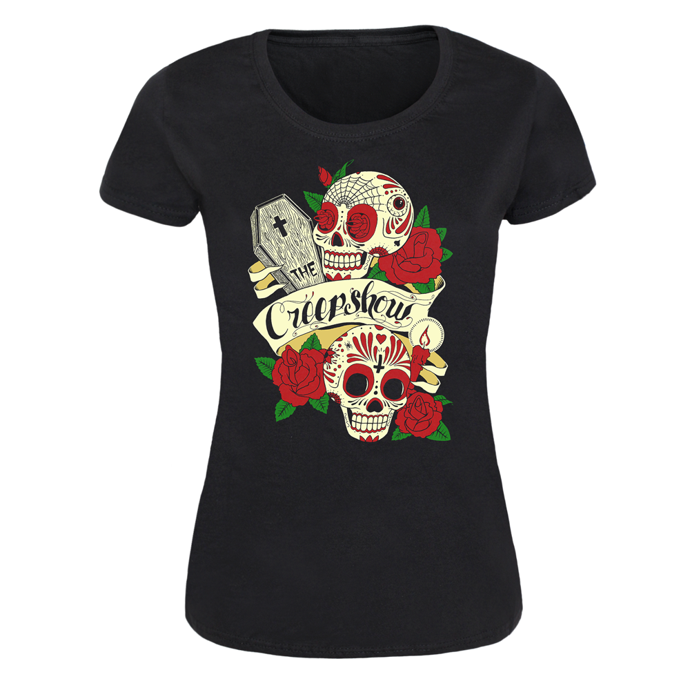 Creepshow "Skulls and Roses" Girly Shirt - Premium  von Rage Wear für nur €9.90! Shop now at Spirit of the Streets Mailorder