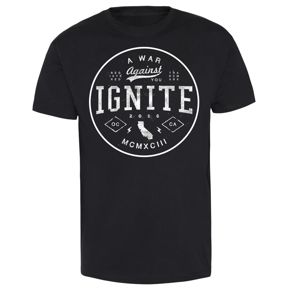 Ignite "A War Against You" T-Shirt - Premium  von Rage Wear für nur €12.90! Shop now at Spirit of the Streets Mailorder