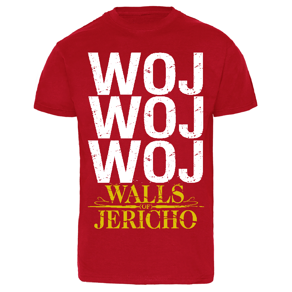 Walls of Jericho "WOJWOJWOJ" T-Shirt (red)