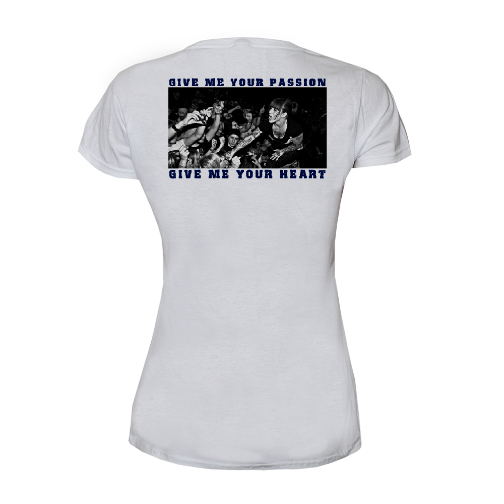 Walls of Jericho "Detroit" Girly-Shirt (white) - Premium  von Rage Wear für nur €6.90! Shop now at Spirit of the Streets Mailorder