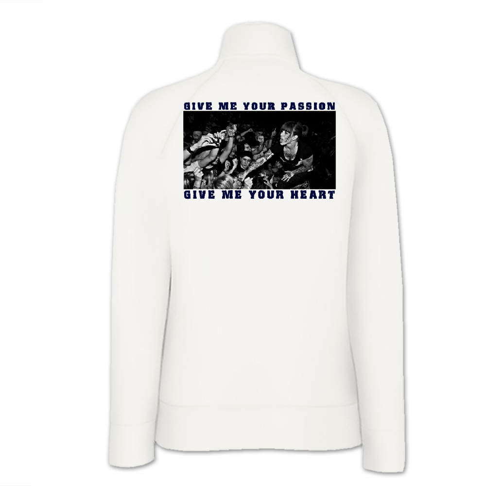 Walls of Jericho "Detroit" Girly Track Jacket (white) - Premium  von Rage Wear für nur €16.90! Shop now at Spirit of the Streets Mailorder