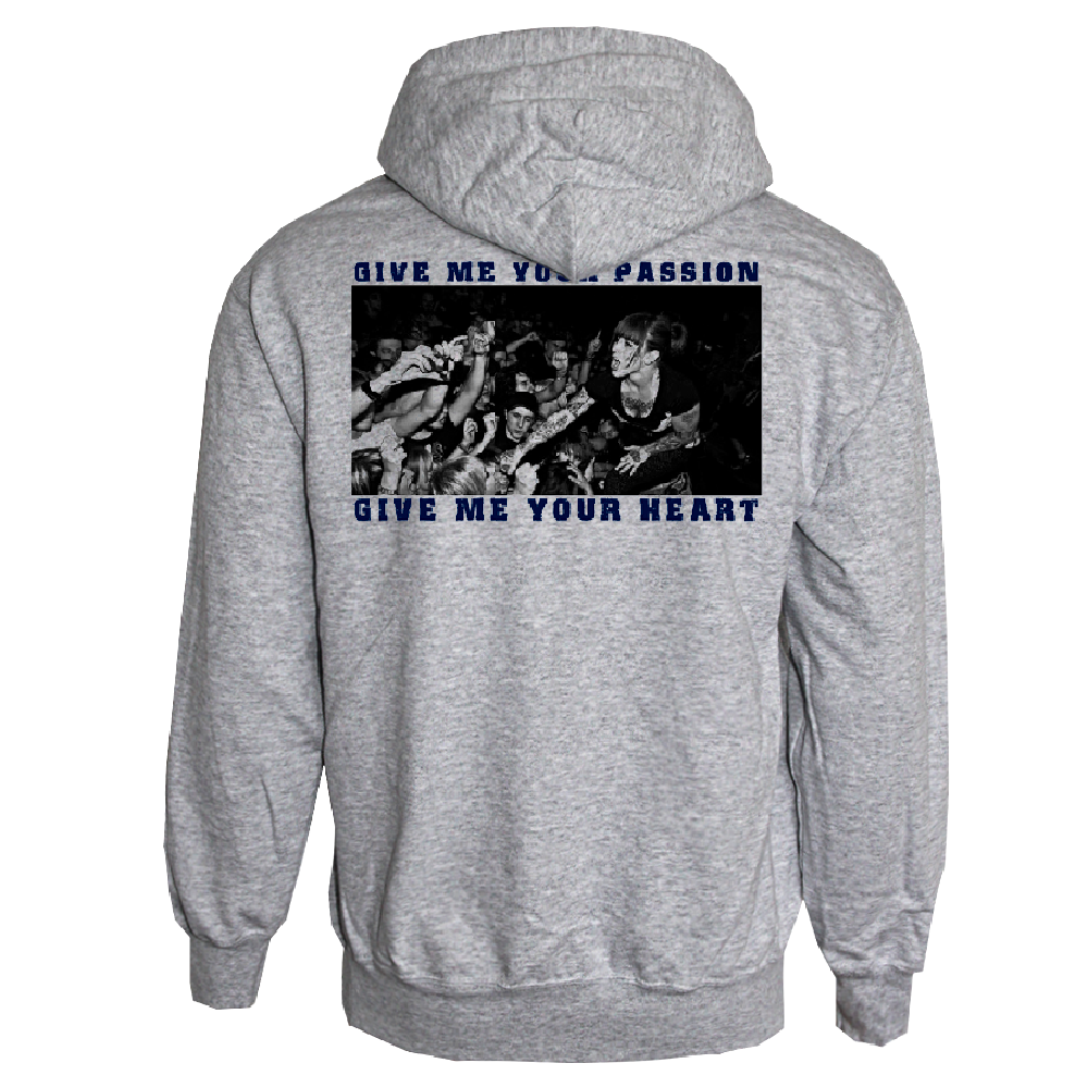 Walls of Jericho "Detroit" Zip Hoody (grey) (XXL)