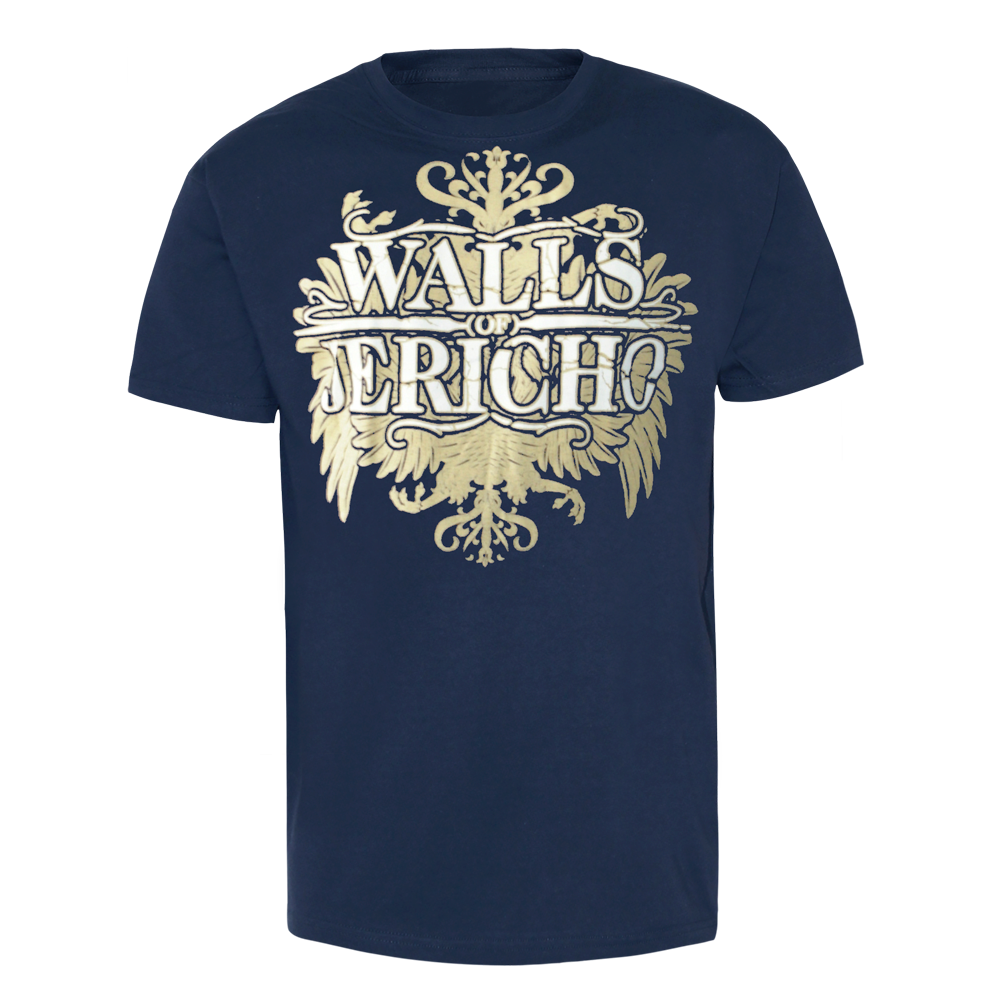 Walls of Jericho "New Crest" T-Shirt (navy)