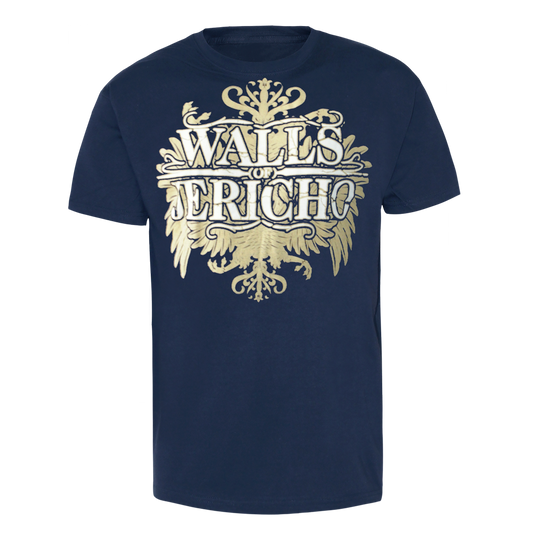 Walls of Jericho "New Crest" T-Shirt (navy)