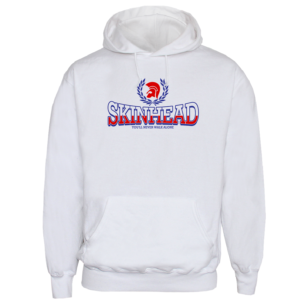 Trojan Skinhead "You'll never walk alone" Kapu / hooded (white)