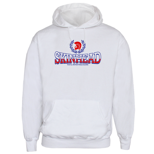 Trojan Skinhead "You'll never walk alone" Kapu / hooded (white)