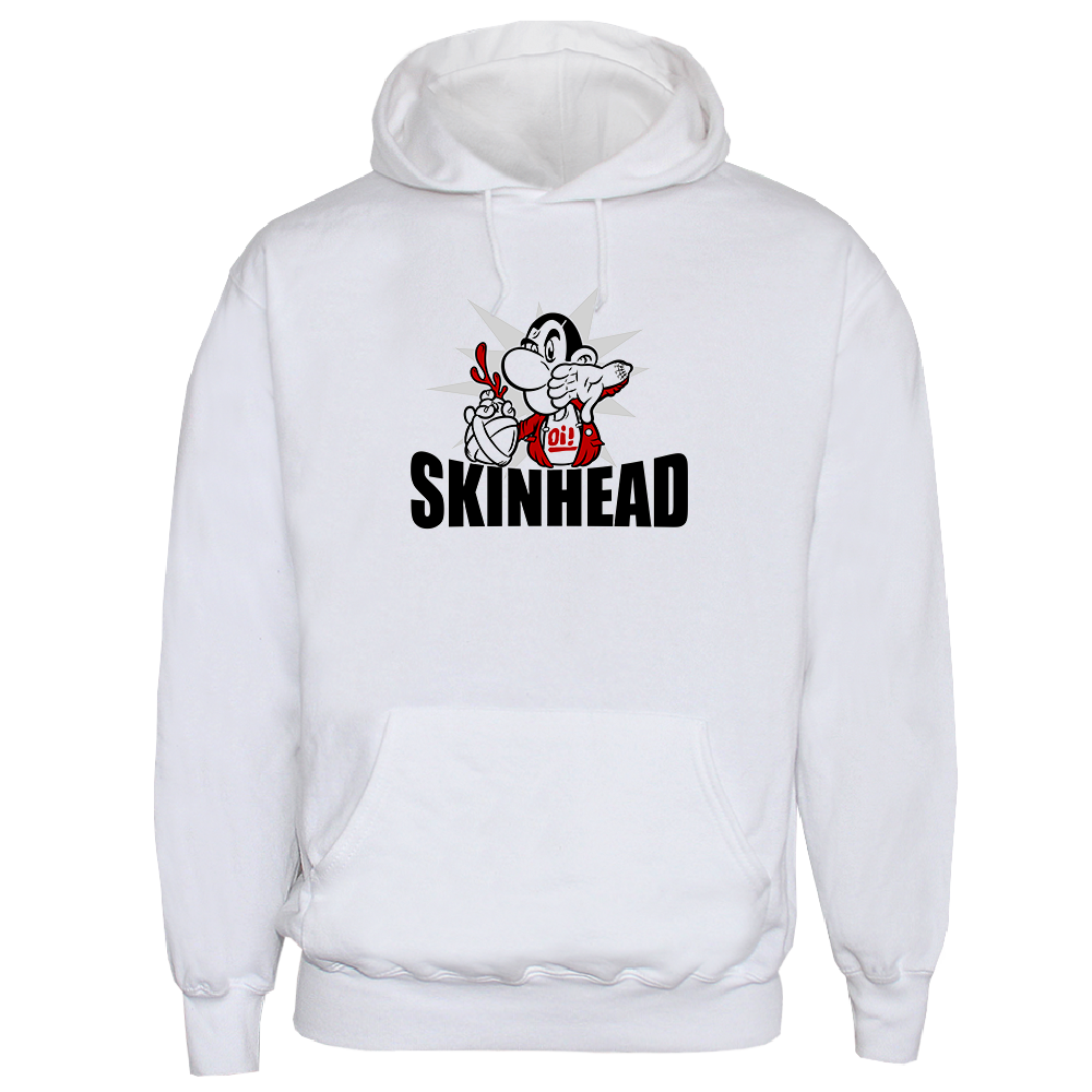 Skinhead "Parole Spass 2" Kapu / hooded (white) - Premium  von Spirit of the Streets für nur €24.90! Shop now at SPIRIT OF THE STREETS Webshop
