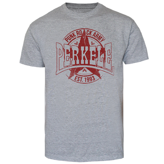 Perkele "Punk Rock Army 2" T-Shirt (grey) - Premium  von Spirit of the Streets für nur €19.90! Shop now at Spirit of the Streets Mailorder