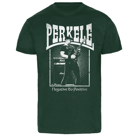Perkele "Negative to positive" T-Shirt (forest green)