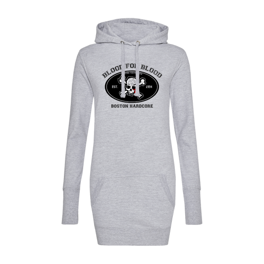 Blood For Blood "Fuck You" Girly Long Hoodie (grey)