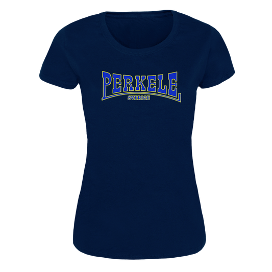 Perkele "Logo" Girly-Shirt (navy) - Premium  von Spirit of the Streets für nur €19.90! Shop now at Spirit of the Streets Mailorder