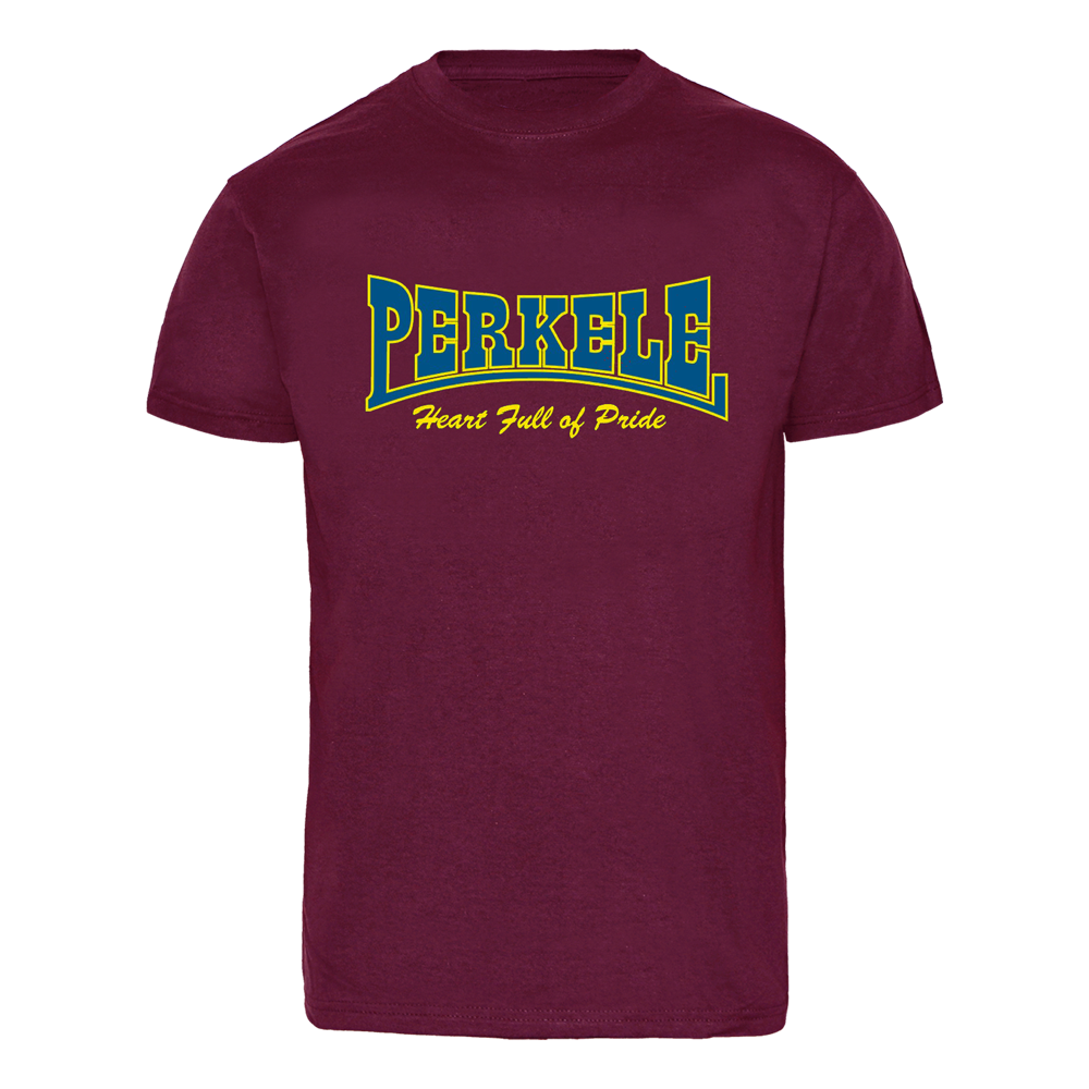 Perkele "Heart full of Pride Logo" T-Shirt (bordeaux)