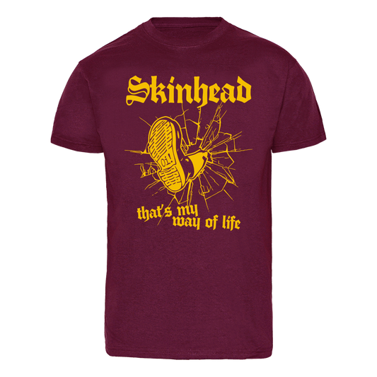 Skinhead "Stomp" T-Shirt (bordeaux)
