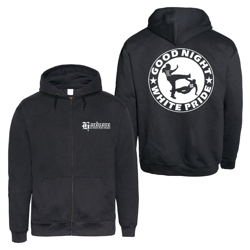 Good Night White Pride (1) - Zip Hoody (black)