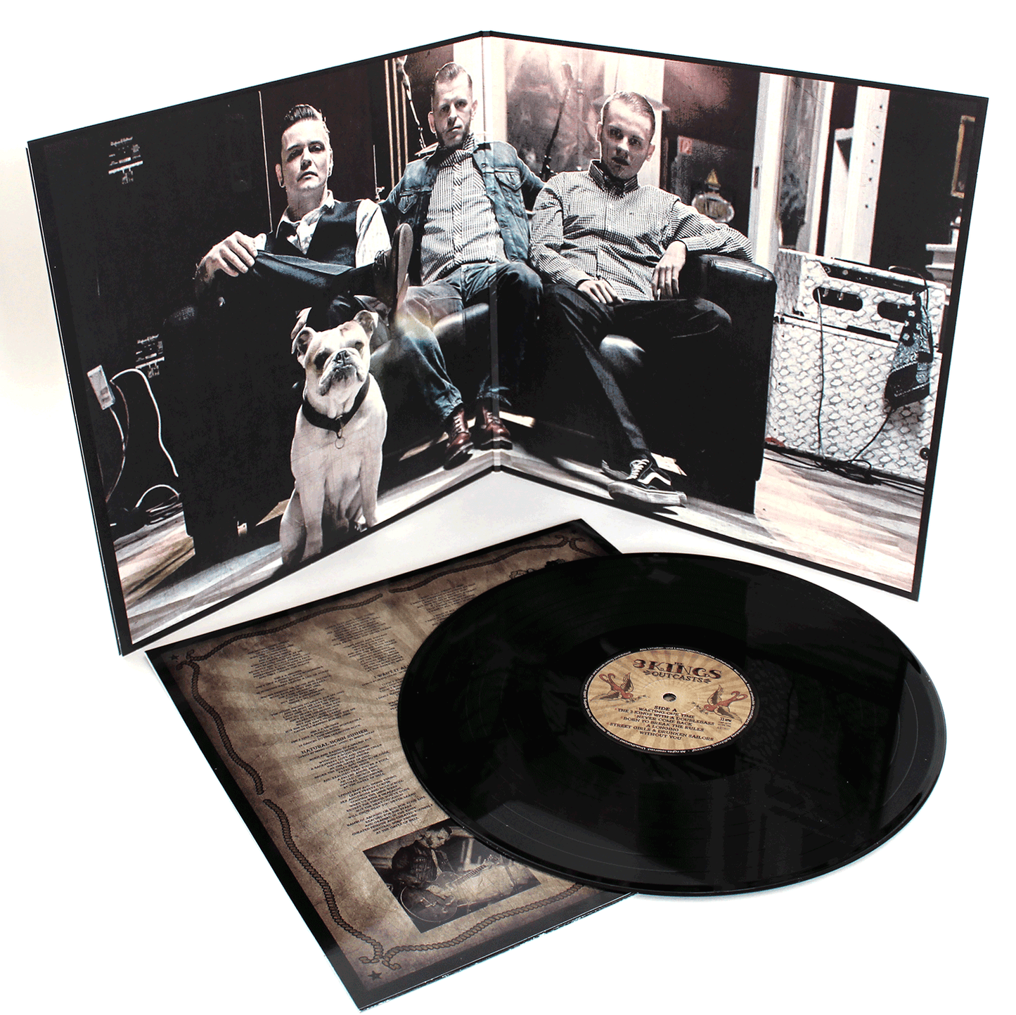 The 3 Kings "Outcasts" LP (black Vinyl, lim. 250, DL Code) - Premium  von Spirit of the Streets für nur €12.90! Shop now at Spirit of the Streets Mailorder