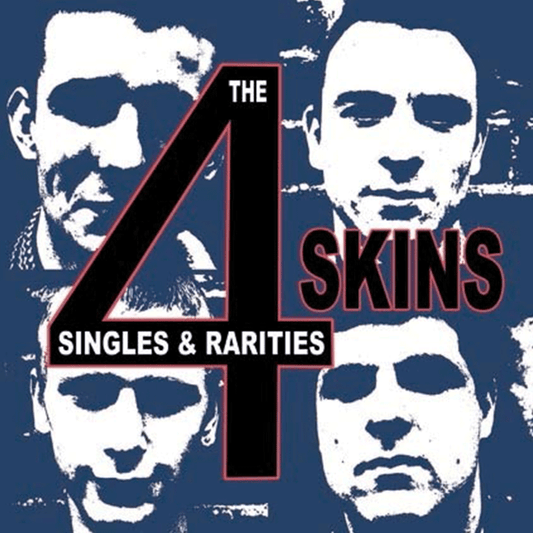 4 Skins, The "Singles & Rarities" DoLP (black, GF) - Premium  von Dirty Punk Records für nur €26.90! Shop now at Spirit of the Streets Mailorder