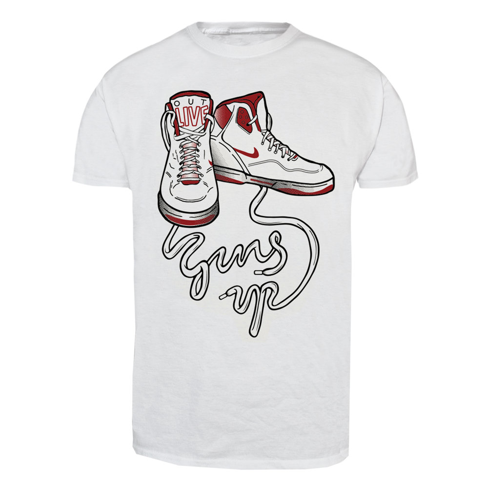 Guns Up! "Shoes" T-Shirt (white)