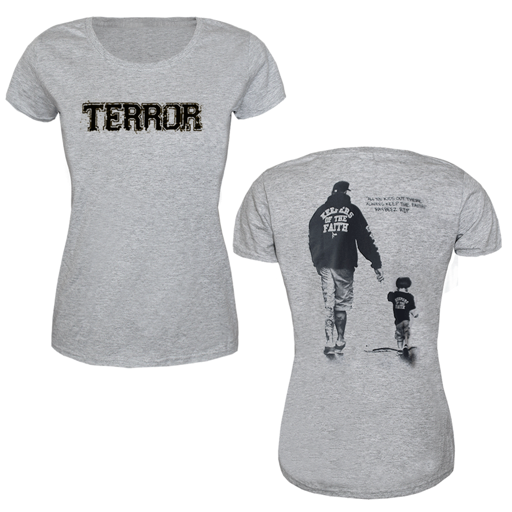 Terror "New Blood" Girly -Shirt (grau)