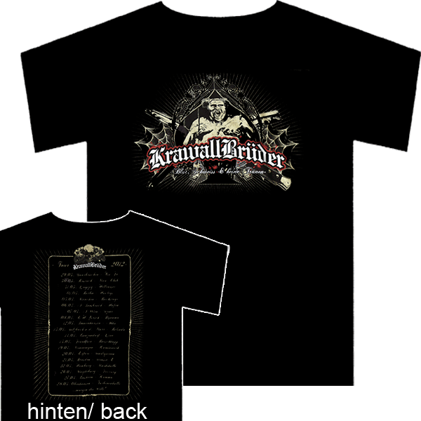 KrawallBrüder "Blut, Schweiss und keine Tränen" (Tour 2012) T-Shirt