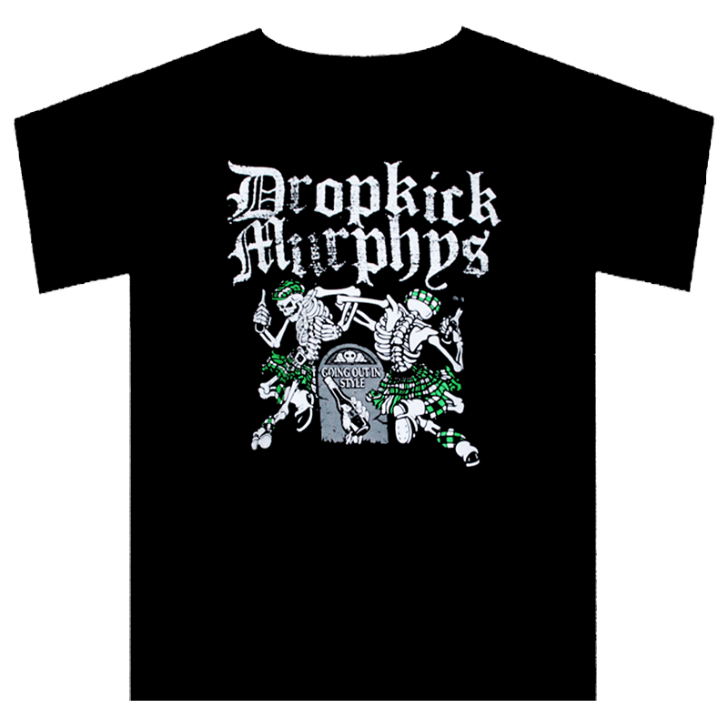 Dropkick Murphys "Graveyard Skelly" T-Shirt - Premium  von Kingsroad Merch für nur €14.90! Shop now at Spirit of the Streets Mailorder