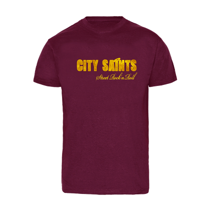 City Saints "Street Rock'n'Roll" T-Shirt (burgund)