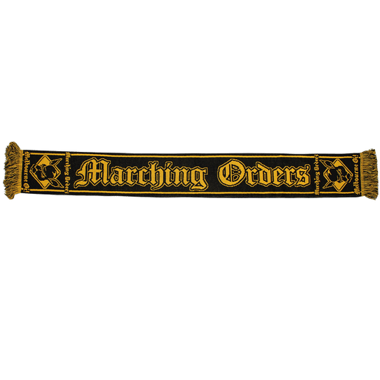 Marching Orders "Logo" Fußballschal / scarf (yellow/black)